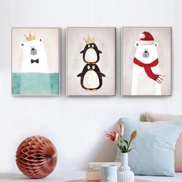 Новогодние постеры для интерьера