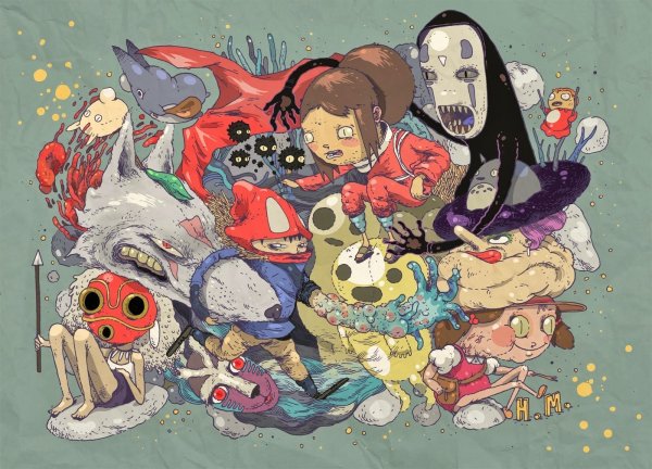 Вселенная Хаяо Миядзаки арт