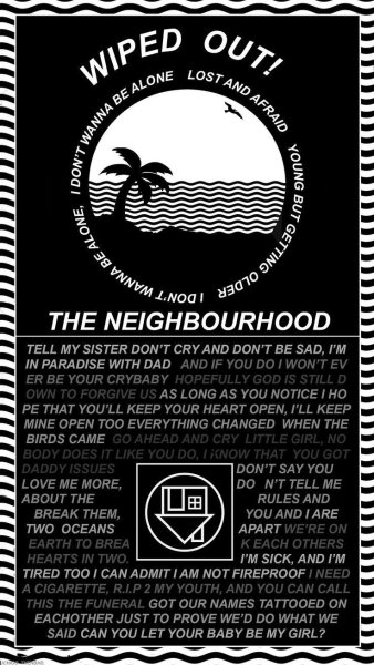 Группа the neighbourhood плакат