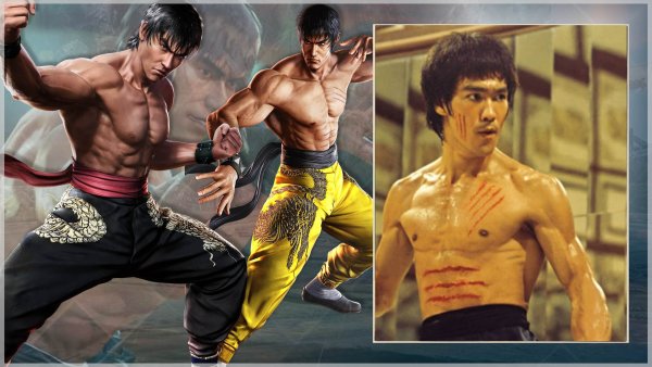 Брюс ли с драконом плакат