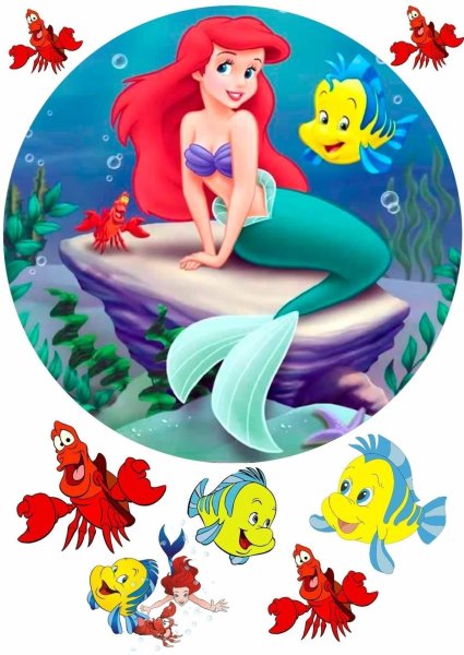 Сахарная печать Русалка