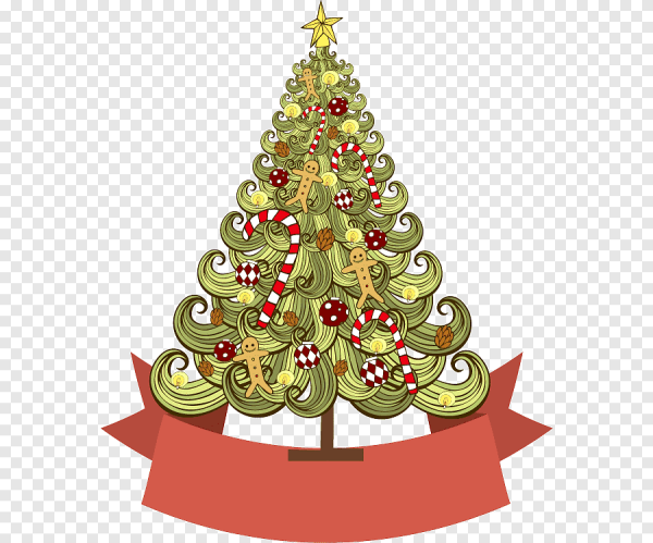 Рождественская ёлка на плакате