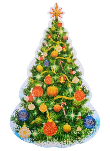 Плакат вырубной "елочка"