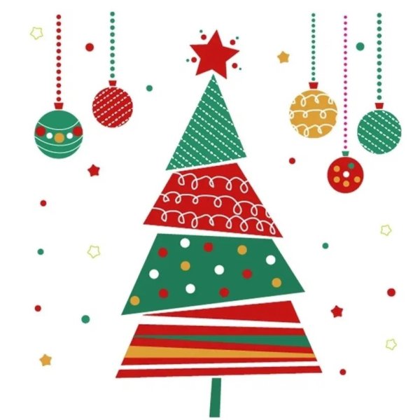 Новогодние постеры елка Merry Christmas