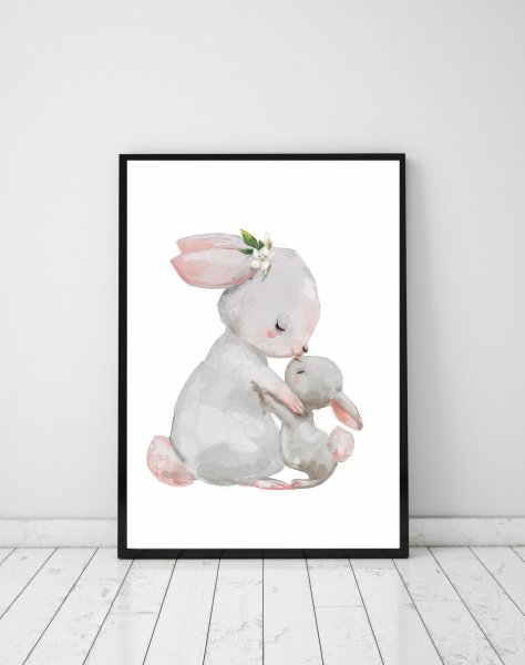 Постер зайки для детской