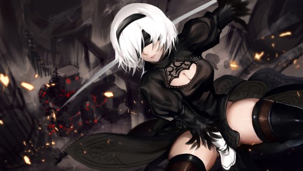 NIER Automata 2b +18 зеркало