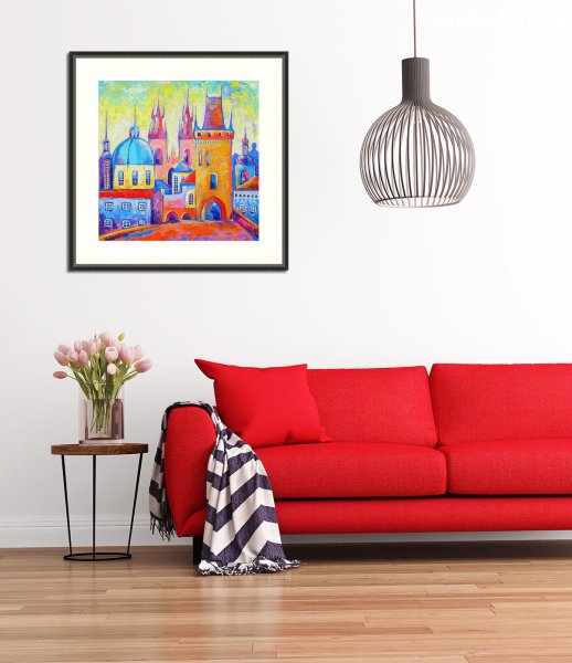 Картина дерево жизни Густав климт в интерьере