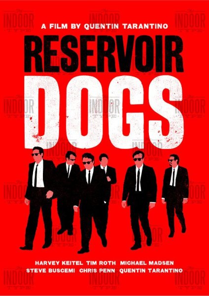 Квентин Тарантино бешеные псы Постер