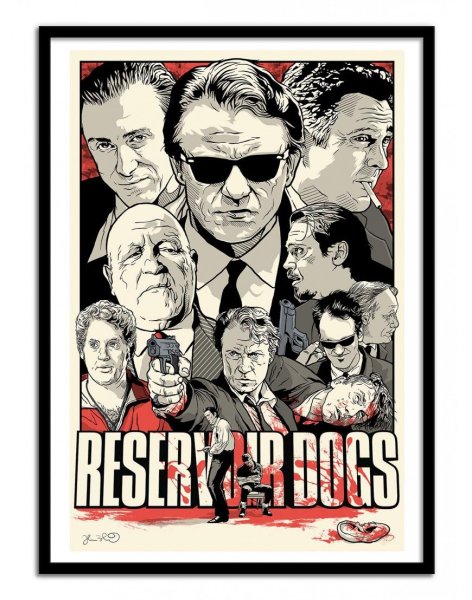 Квентин Тарантино бешеные псы Постер
