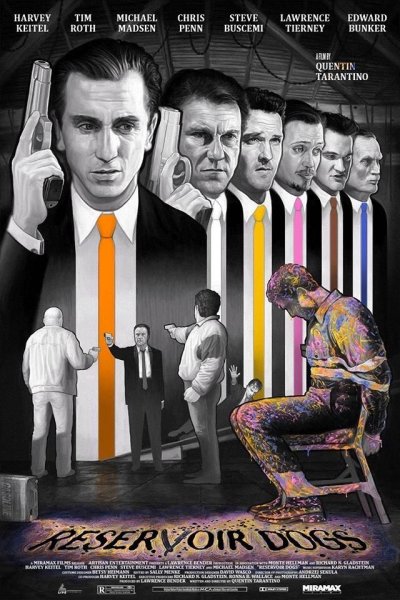 Квентин Тарантино бешеные псы Постер