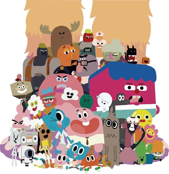 Удивительный мир Гамбола плакат