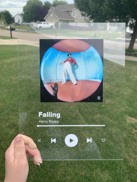 Стеклянный Постер с музыкой