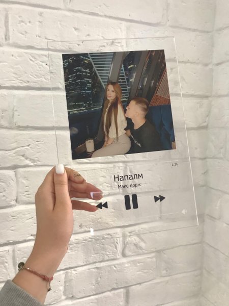 Пластинка спотифай стеклянная