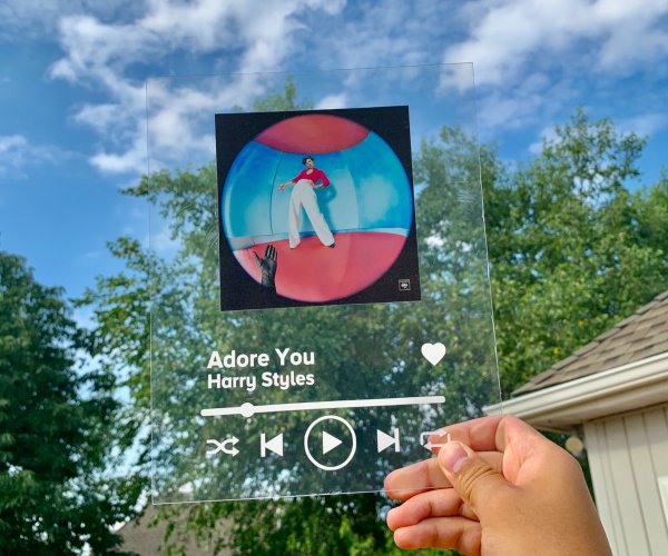 Пластинка спотифай стеклянная