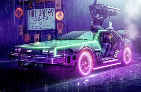 Делориан ретровейв назад в будущее