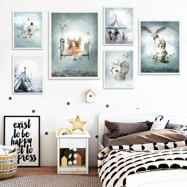 Постеры в интерьере детской