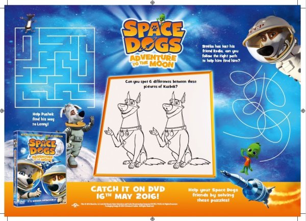 Space Dog Adventure on the Moon