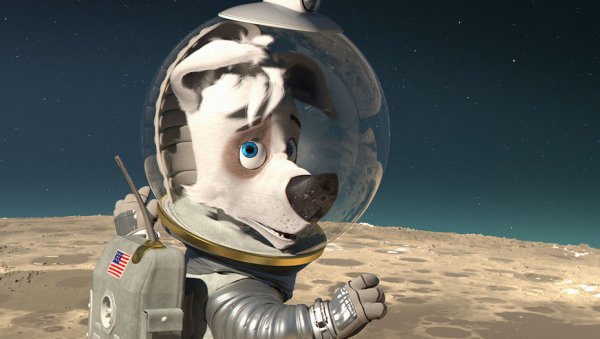 Белка и стрелка космонавты мультфильм