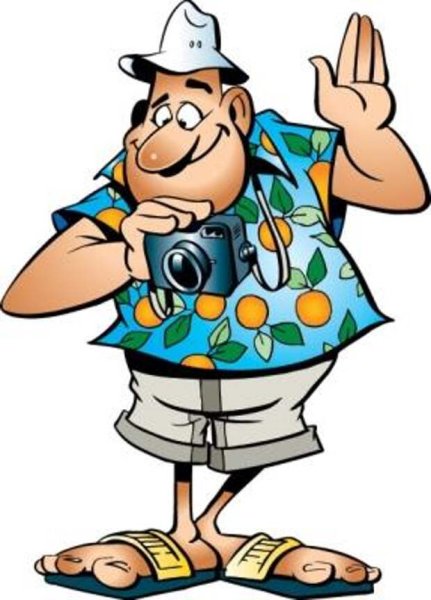 Турист мультяшный