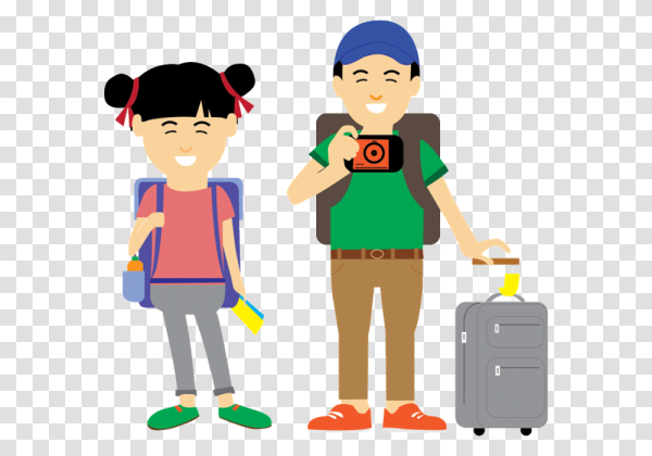 Турист иллюстрация