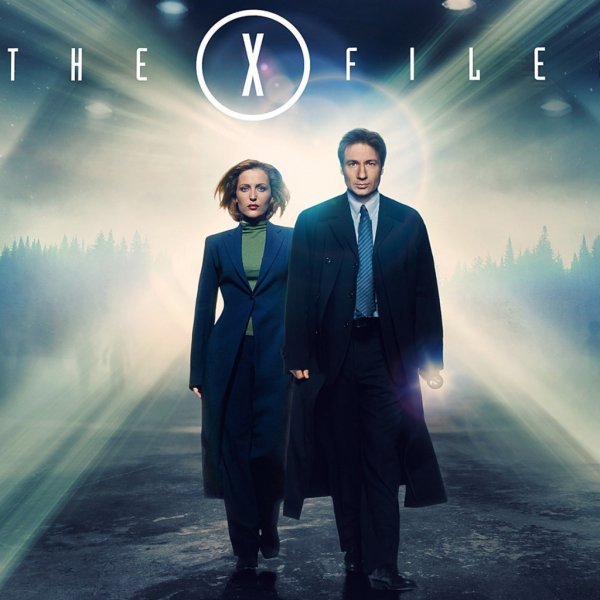 Плакат Малдер и Скалли x files
