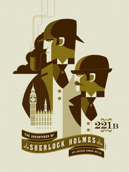 Плакат в стиле детектива
