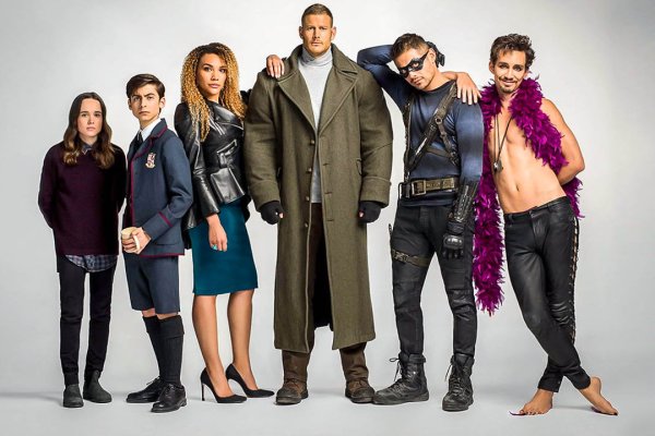 Академия Амбрелла сериал Постер