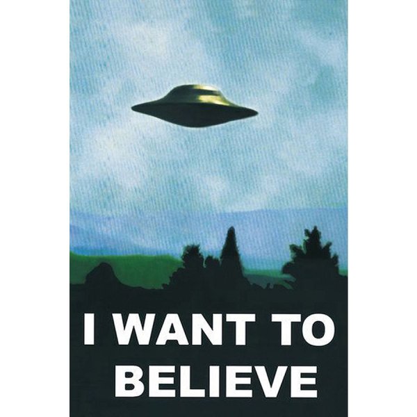 Плакат Малдера i want to believe