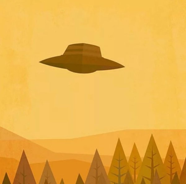 Плакат с НЛО I want to believe