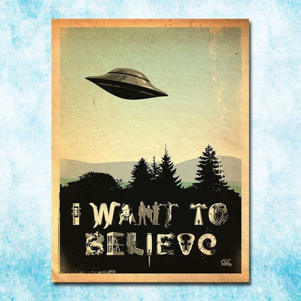 I want to believe плакат