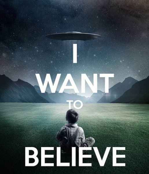 I want to believe плакат
