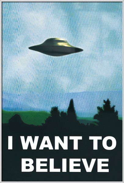 Секретные материалы Постер i want to believe