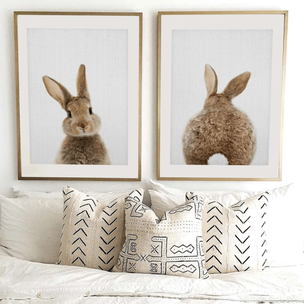 Кролик в интерьере