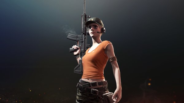 PUBG на черном фоне