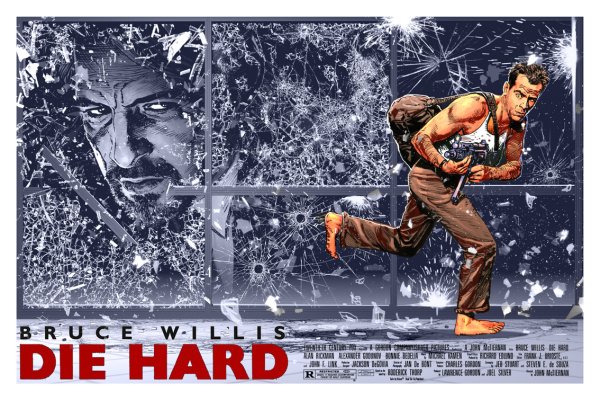 Die hard 1988 Постер