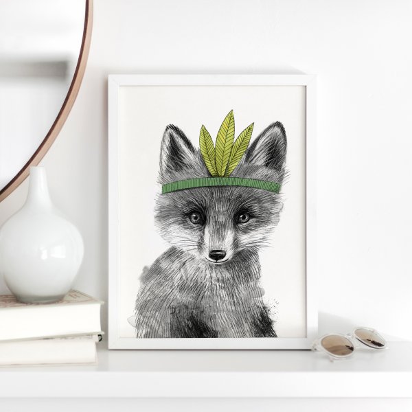 Постер smilewithfriends малыш обезьяна 50х70 на бумаге в тубусе