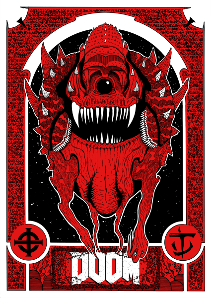 Doom игра 2016 Постер
