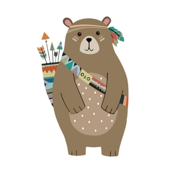 Медведь в скандинавском стиле