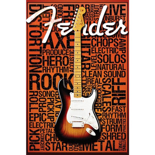 Fender Stratocaster плакат