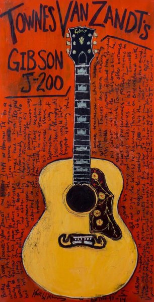 Акустическая гитара плакат