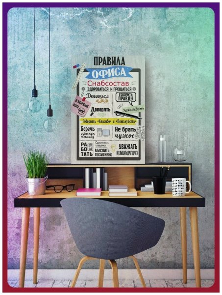 Правила офиса плакат