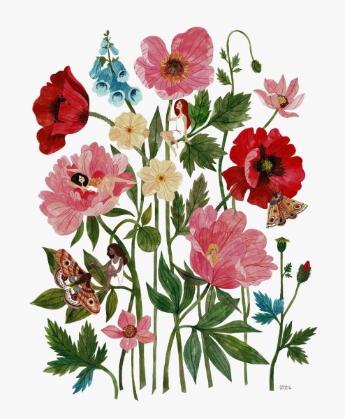 Панно маки на стену