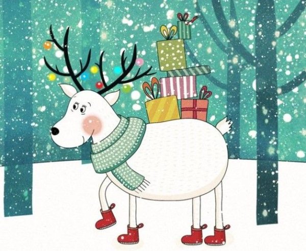 Креативные открытки на новый год