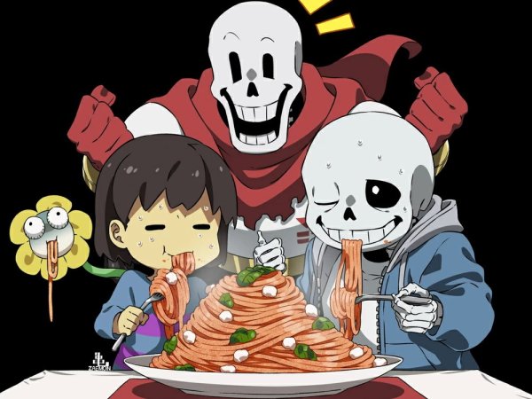Undertale Папирус и Фриск