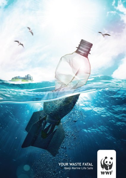 Пластик в океане социальная реклама