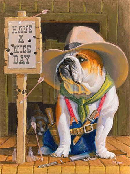 Три колли картина Барбера