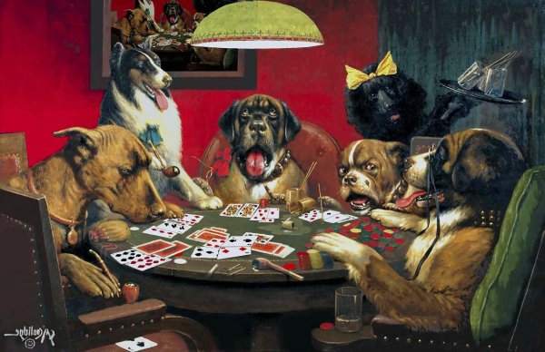 Кассиус Кулидж собаки картины