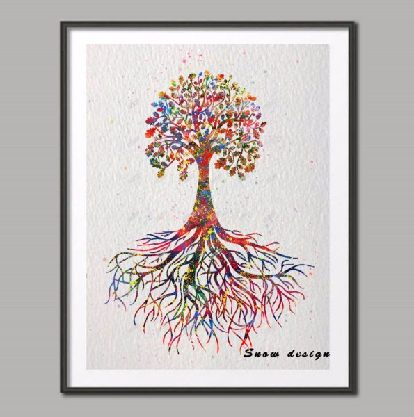 Постер на дереве