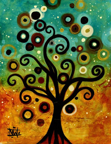 Постер на дереве