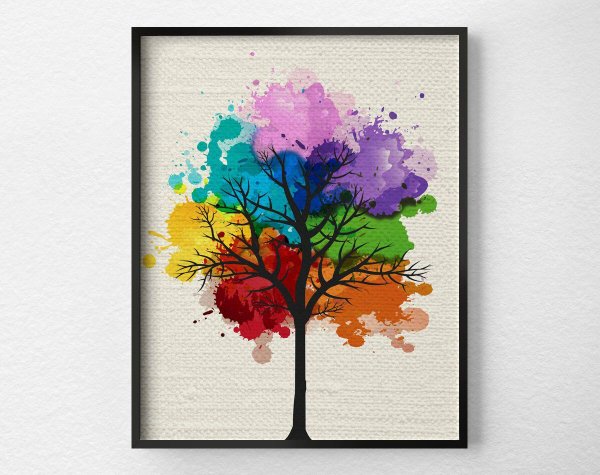 Постер на дереве